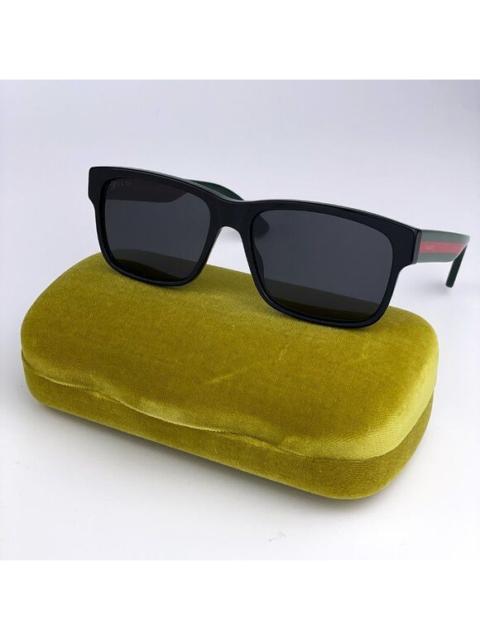 GUCCI NEW Gucci GG0340S 006 Rectangle Black Green Women Sunglasses