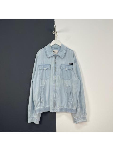 Miu Miu Miumiu Denim Zip-Up Jacket