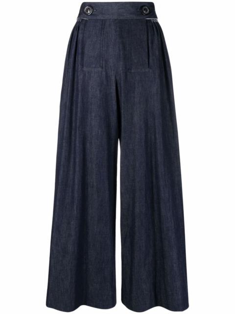 Maison Margiela wide leg denim trousers