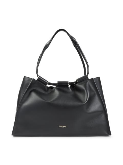 GIORGIO ARMANI Giorgio Armani Leather Shopping Bag Women