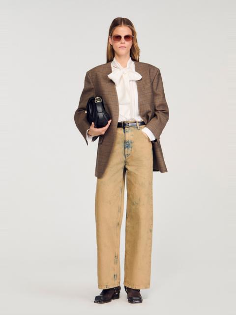 Sandro FADED WIDE-LEG JEANS