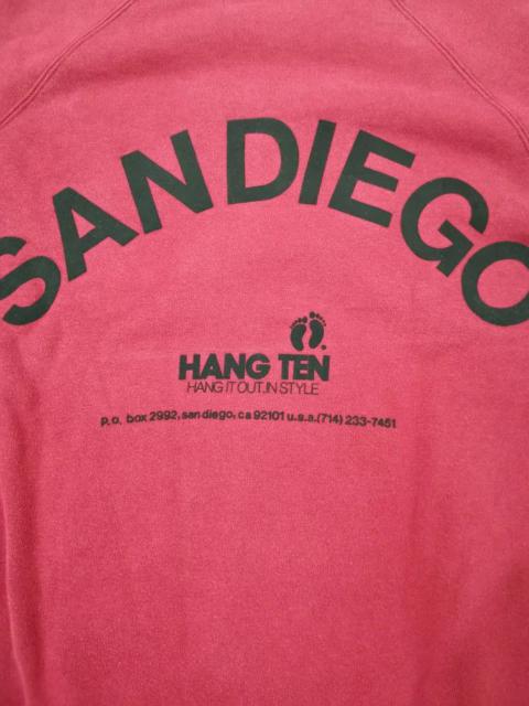 Other Designers Vintage Hang Ten San Diego OG Sweatshirt Red Streetwear