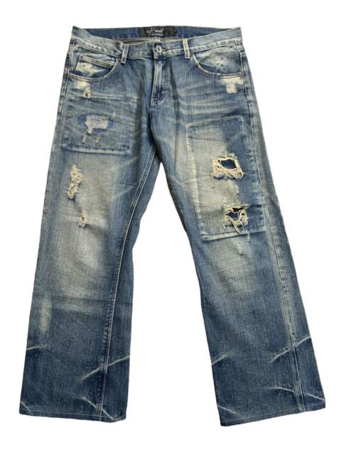 Other Designers Japanese Beast Distressed Denim Jeans