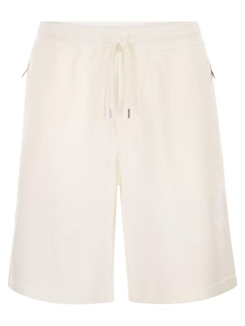 Brunello Cucinelli Brunello Cucinelli Men Techno Cotton Fleece Bermuda Shorts