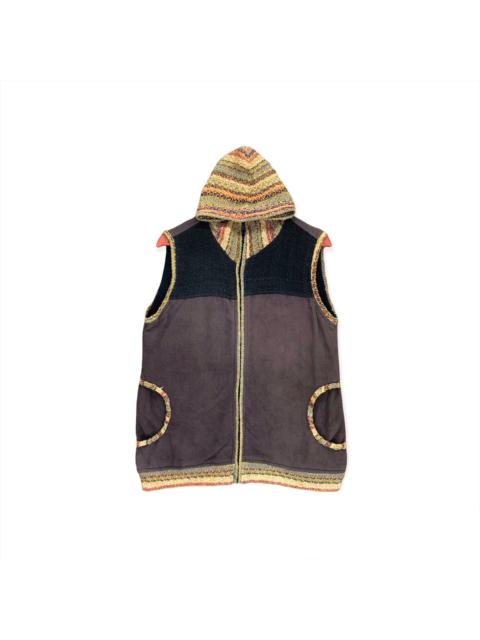 Other Designers Vintage - Native Knit Hoodie Sleeveless
