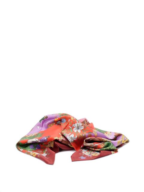 GUCCI Gucci Women Allover Floral Print Silk Carré