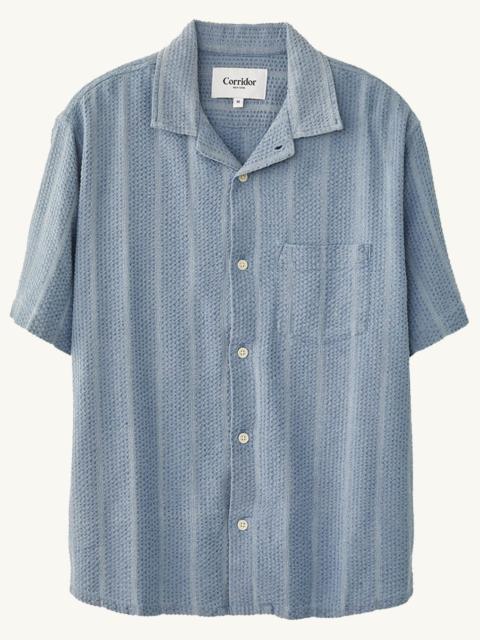 Corridor STRIPED SEERSUCKER SS - INDIGO