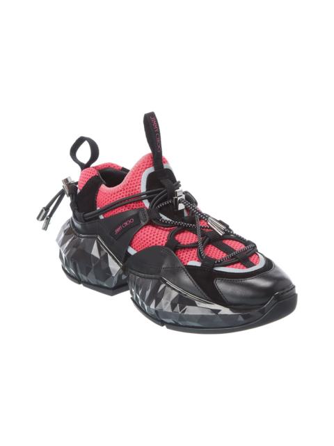 JIMMY CHOO Jimmy Choo Diamond Trail/F Leather & Mesh Sneaker