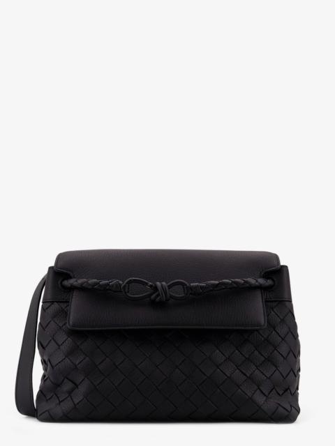 Bottega Veneta Bottega Veneta Men Andiamo Leather Shoulder Bag With Intrecciato Pattern