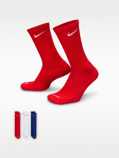 Nike Nike Everyday Plus Cushioned Training Crew Socks (3 Pairs)