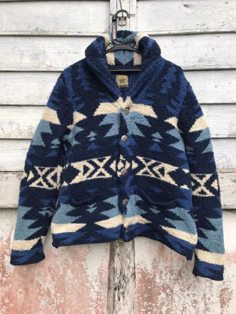 Other Designers Japanese Brand - 291295 Homme Bulky Fleece Navajo Design Jacket