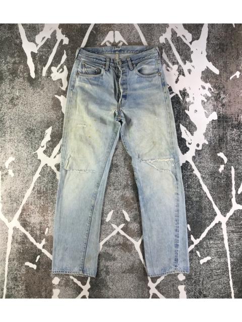 Other Designers Vintage - Vintage 80s Levis 501 Redline Jeans Dirty Wash Denim KJ2261