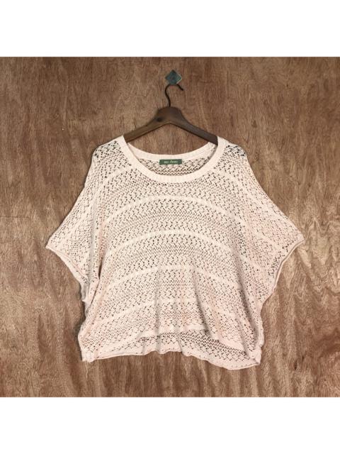 Other Designers Vintage - Me Jane Mesh Net Knit Batwing Shirt