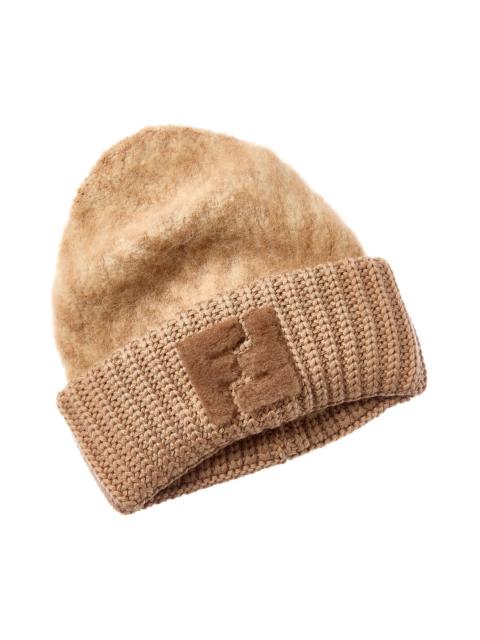 FENDI FENDI FF Alpaca & Wool-Blend Beanie