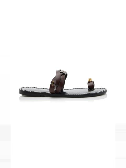 AMANU The Lagos Leather Sandals brown
