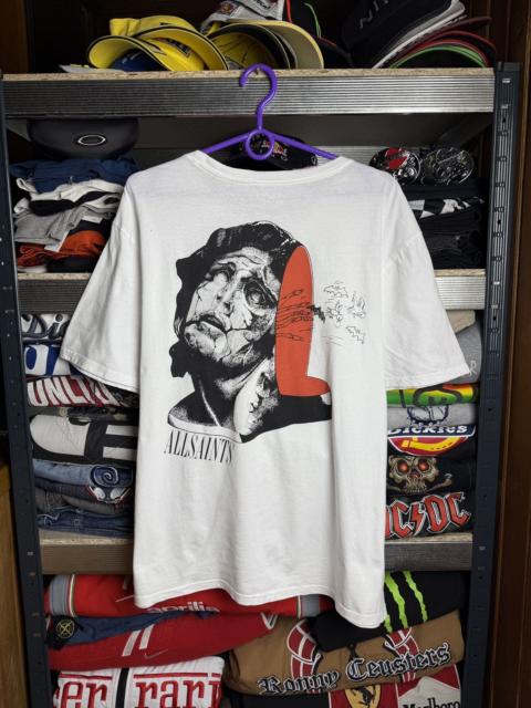 Other Designers Allsaints Tee Big Logo Y2K Overprint Logo T shirt