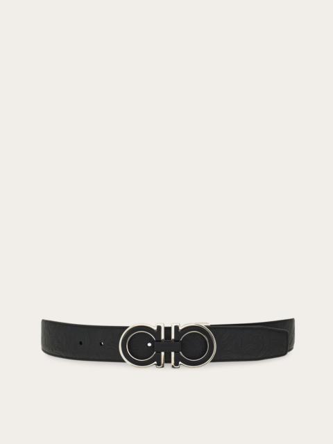 FERRAGAMO Reversible and adjustable Gancini belt