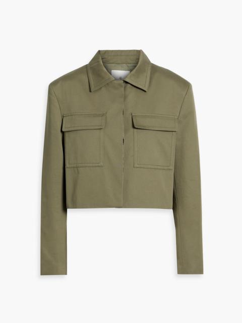 ANINE BING Dayton cropped cotton-twill jacket
