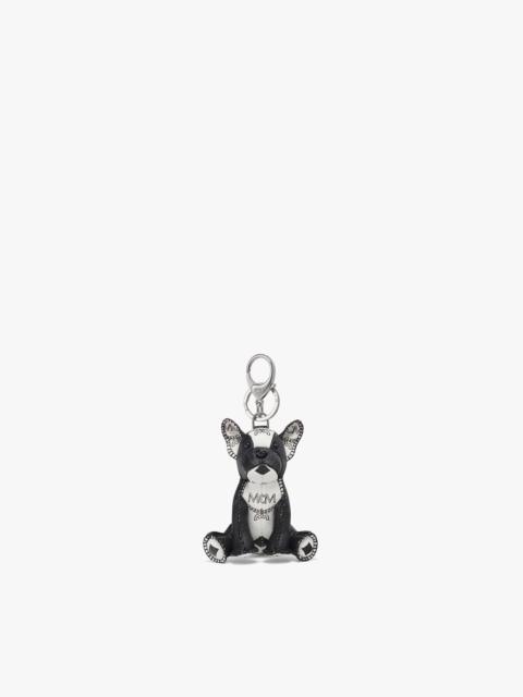 MCM Aren French Bulldog Charm in Visetos