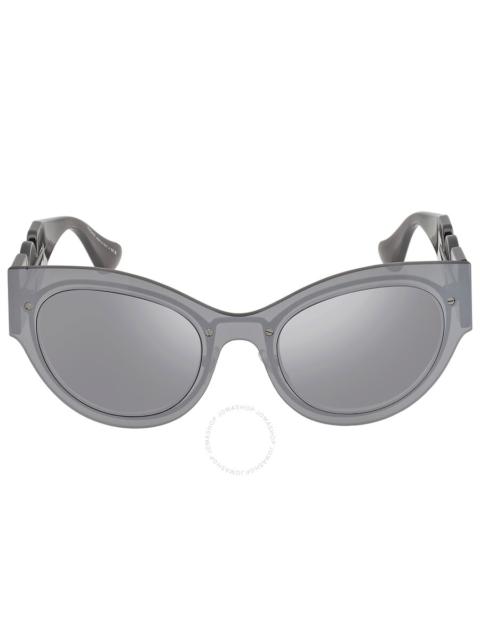 VERSACE Versace Light Grey Mirrored Silver Cat Eye Ladies Sunglasses VE2234 10016G 53