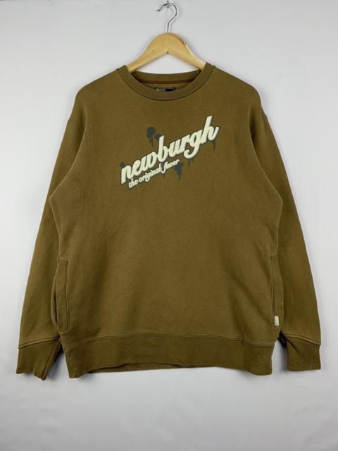 Other Designers Vintage - Newburgh Spellout Sweatshirt Brown Large