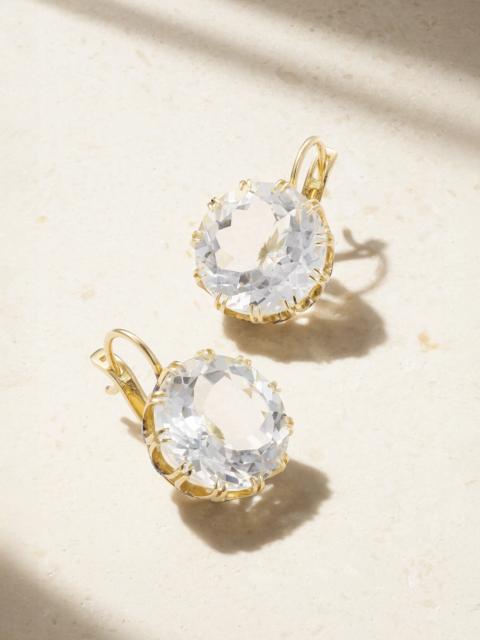 ILEANA MAKRI 18-karat Gold, Diamond And Topaz Earrings