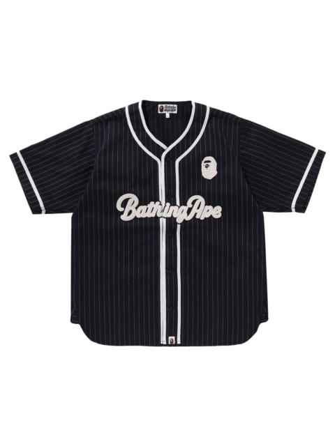 A BATHING APE® BAPE A Bathing Ape Baseball Shirt 'Navy'