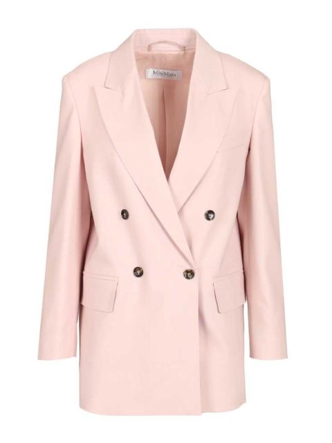 Max Mara Max Mara Women Ombrosa Double-Breasted Blazer In Wool, Mohair And Silk Blend