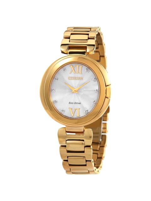 Other Designers Citizen Capella Diamond Silver Dial Ladies Watch EX1512-53A