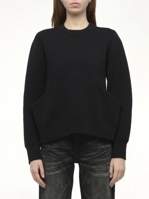sacai Sponge Sweat Pullover in Black