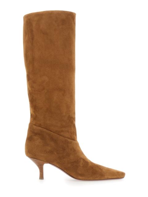 PARIS TEXAS Paris Texas Women Rose Boot 60 Brown Goat Leather Heeled Boot For Women