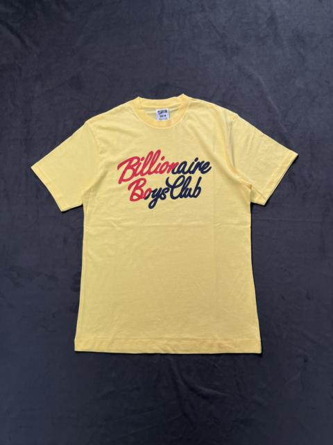 BILLIONAIRE BOYS CLUB Rare Billionaire Boys Club BBC Flip Script T-Shirt Yellow M
