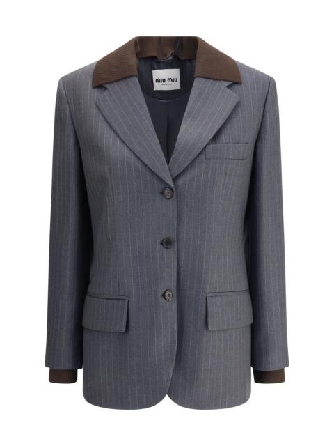 Miu Miu Miu Miu Women Striped Blazer