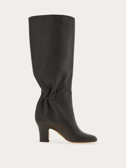 FERRAGAMO Knee boot with ruched detail
