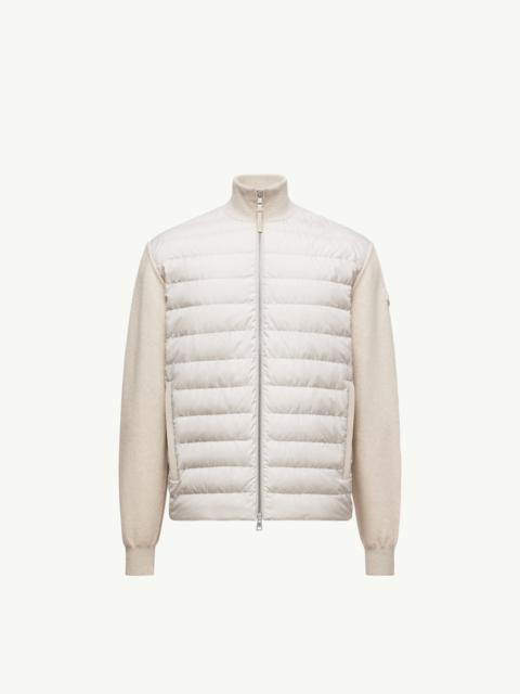 Moncler Padded Wool & Cashmere Zip-Up Cardigan