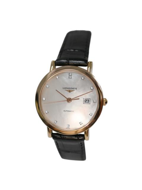 Longines Pre-owned Longines Elegant Collection Diamond Mother of Pearl Dial Ladies Watch L4.287.8.87.0