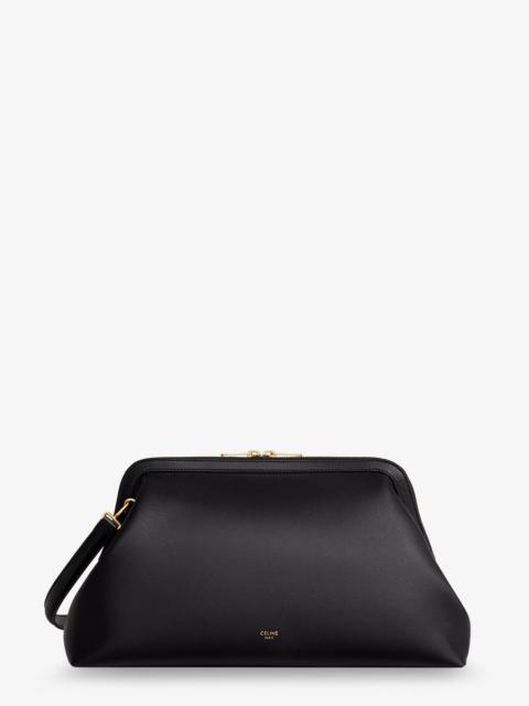 CELINE Celine Doctor Leather Shoulder Bag Black
