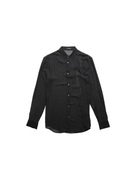 Ann Demeulemeester Ann Demeulemeester Korneel Standard Fit Shirt With Thorn Embroidery