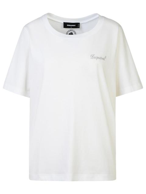 DSQUARED2 Dsquared2 Women's White Cotton Polo Shirt