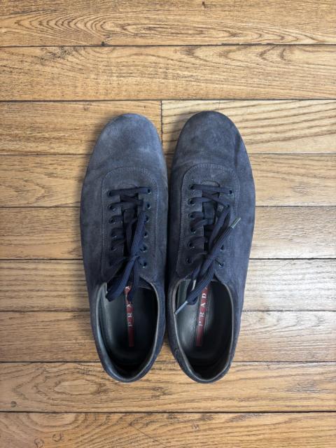 Prada Prada Vintage Shearling Sneakers Grey Blue