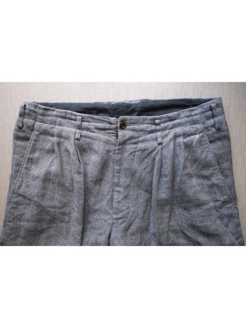 Yohji Yamamoto 1990s YFM Double Tuck Pants, Linen-Cotton, (M)
