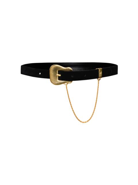 Johanna Ortiz Fate’s Dance Leather Belt black