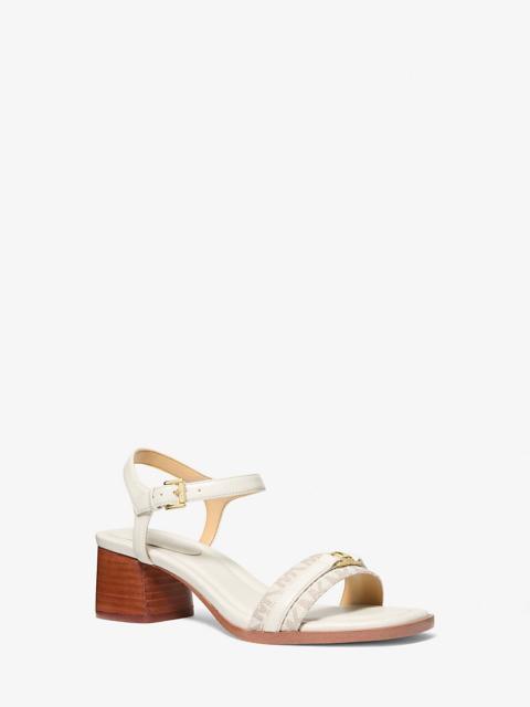 MICHAEL KORS Mandy Signature Logo Sandal