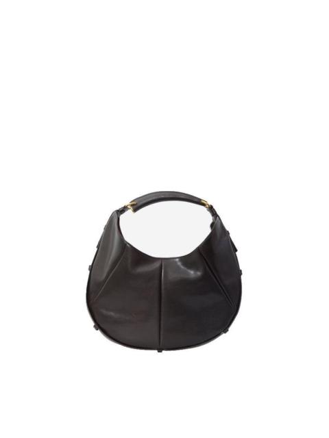 SAINT LAURENT SAINT LAURENT Mombasa Medium Dark Brown Leather Bag New & Au