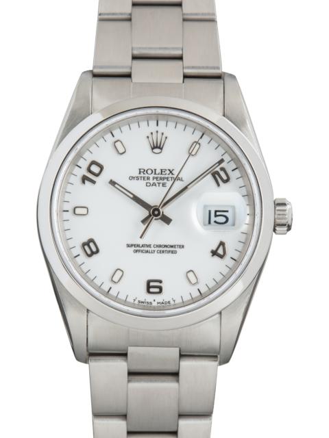 ROLEX Used Rolex Date Ref 15200 White Arabic Dial
