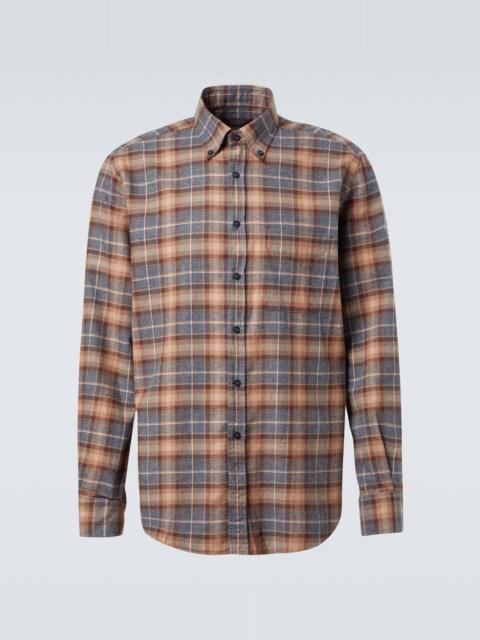 SLOWEAR Plaid cotton flannel shirt