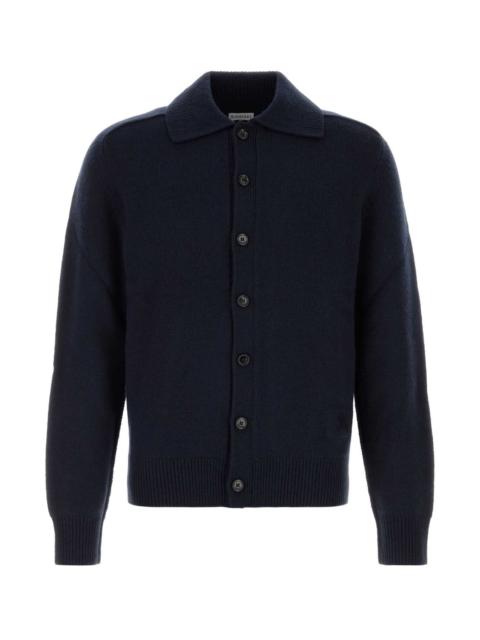 Burberry Burberry Men Midnight Blue Stretch Cashmere Blend Cardigan