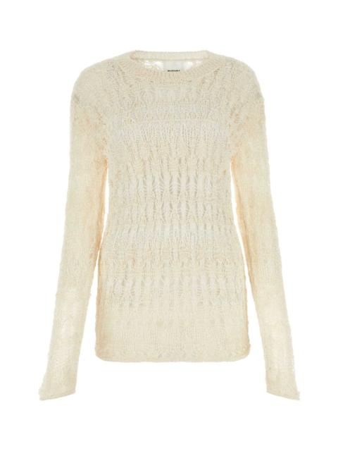 Isabel Marant Isabel Marant Women Ivory Cotton Blend Cooper Sweater