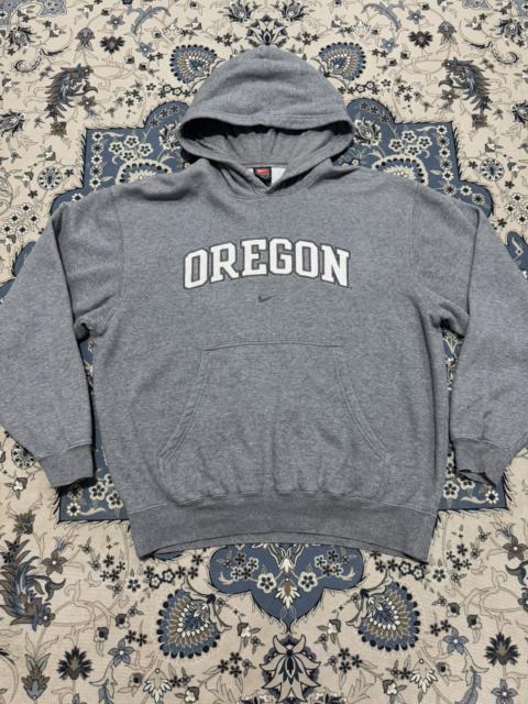Nike Vintage Nike Team Oregon Center Swoosh Gray Hoodie