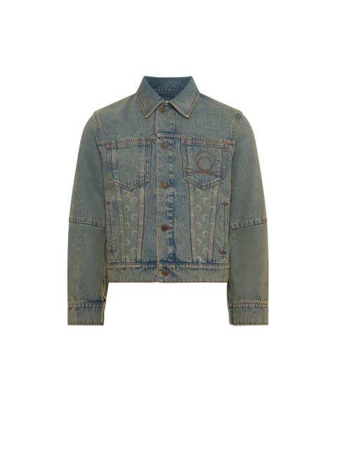 Marine Serre Moon Laser Denim Trucker Jacket